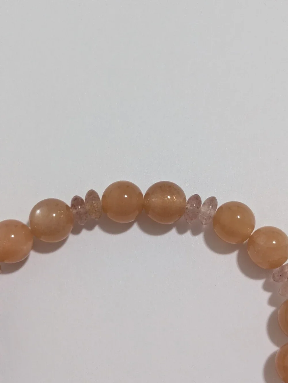 Sunstone/Strawberry Quartz Bracelet